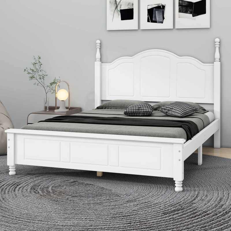 Wayfair white double bed discount